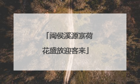 闽侯溪源寨荷花盛放迎客来