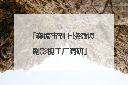 龚振宙到上饶微短剧影视工厂调研