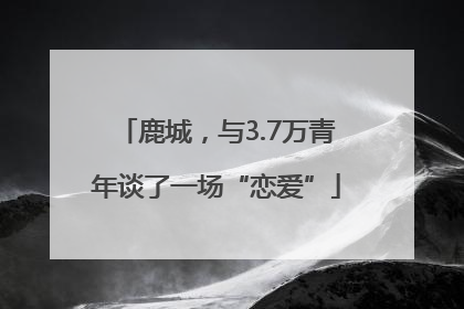 鹿城，与3.7万青年谈了一场“恋爱”
