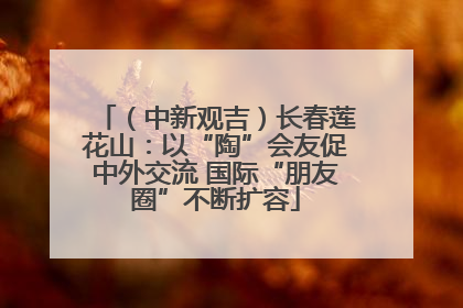（中新观吉）长春莲花山：以“陶”会友促中外交流 国际“朋友圈”不断扩容