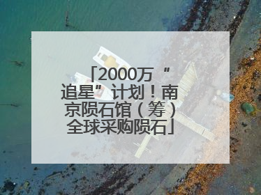 2000万“追星”计划！南京陨石馆（筹）全球采购陨石