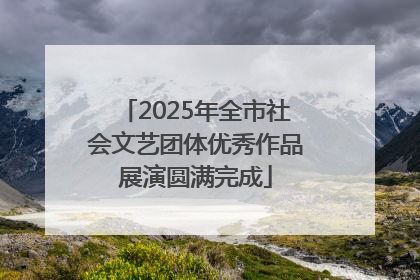 2025年全市社会文艺团体优秀作品展演圆满完成