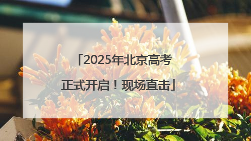 2025年北京高考正式开启！现场直击