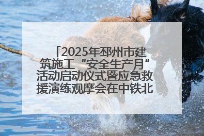 2025年邳州市建筑施工“安全生产月”活动启动仪式暨应急救援演练观摩会在中铁北京局邳州市中医院项目成功举办