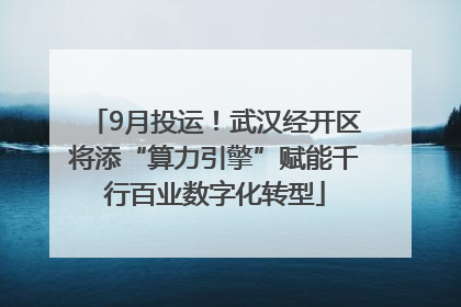 9月投运！武汉经开区将添“算力引擎”赋能千行百业数字化转型